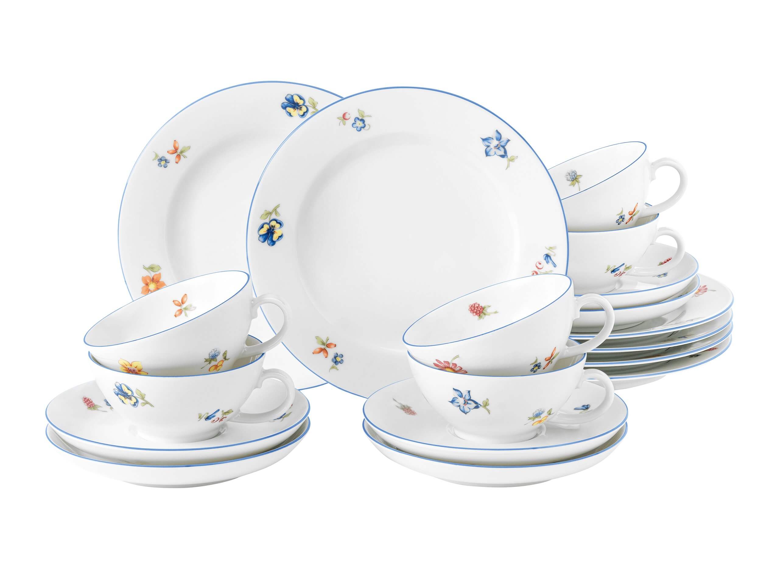 Tējas servīze Seltmann Weiden Sonate Nostalgie porcelāns 6pers. 18pr.