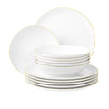 Porcelain dinner set Seltmann Weiden Liberty Golden Line, 6 pers. 12pr.