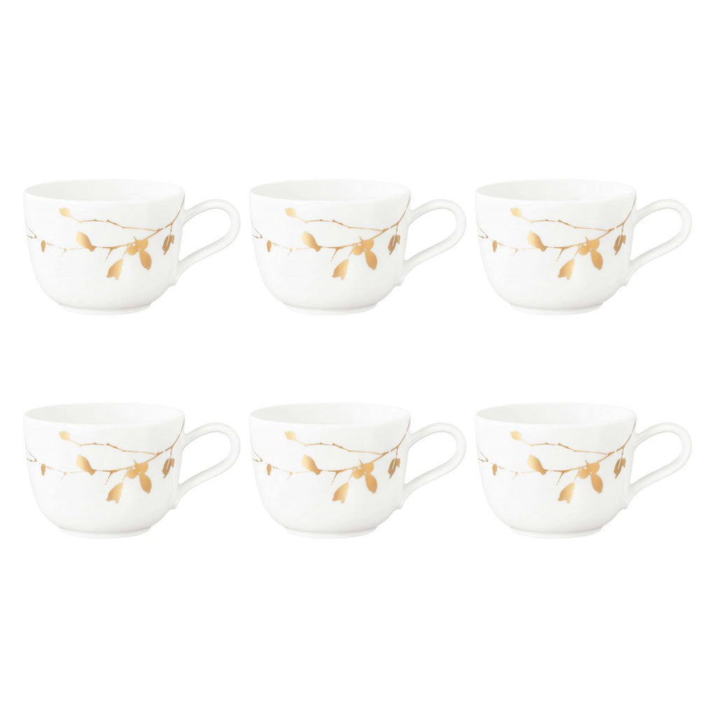 Porcelāna kafijas tases Seltmann Weiden Liberty Golden Rose Hip 0.26L, 6 gab.
