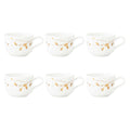 Porcelāna kafijas tases Seltmann Weiden Liberty Golden Rose Hip 0.26L, 6 gab.