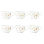 Porcelāna kafijas tases Seltmann Weiden Liberty Golden Rose Hip 0.26L, 6 gab.