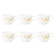 Porcelāna kafijas tases Seltmann Weiden Liberty Golden Rose Hip 0.26L, 6 gab.