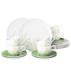 Porcelāna kafijas servīze Seltmann Weiden Liberty Meadow Grasses zaļa 6 personām, 18pr.