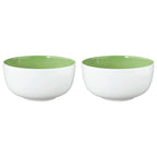 Porcelāna bļodas Seltmann Weiden Liberty Meadow Grasses 17.5cm, 2gab., zaļas