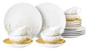 Tējas servīze Seltmann Weiden Liberty Meadow Grasses 6 personām Curry dzeltena
