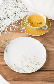 Tējas servīze Seltmann Weiden Liberty Meadow Grasses 6 personām Curry dzeltena