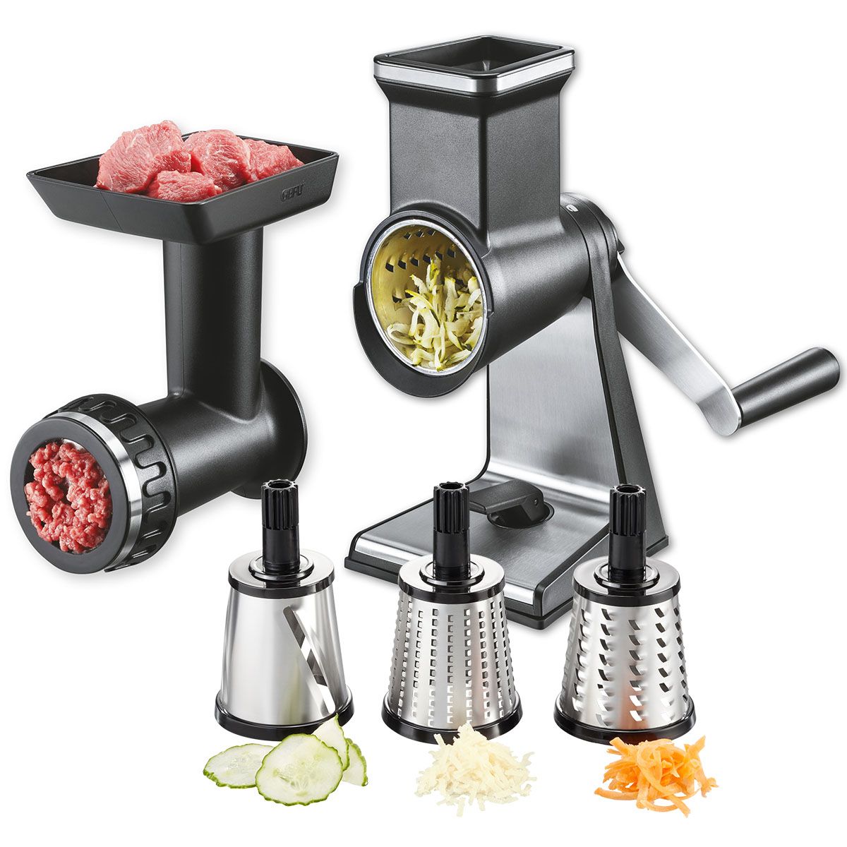 Set - grater and meat grinder GEFU Transforma