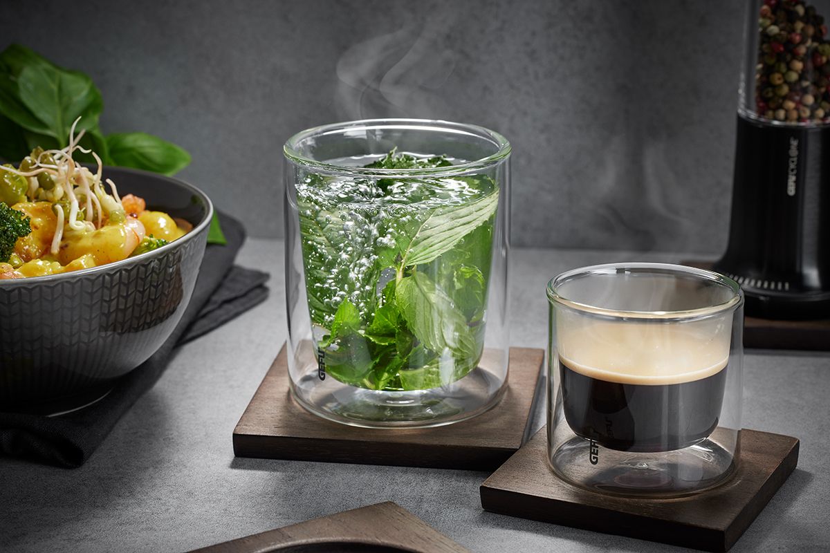 Termoglāzes GEFU Mira 350ml, ar paliktņiem, 2gab.