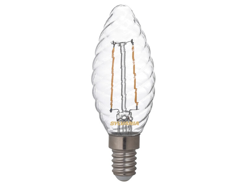 LED CANDLE Clear E14 4.5W 240V 470lm 2700K Sylvania spuldze 0029487