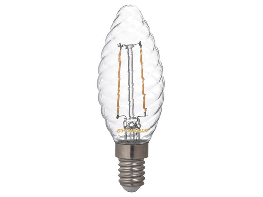LED CANDLE Clear E14 4.5W 240V 470lm 2700K Sylvania spuldze 0029487