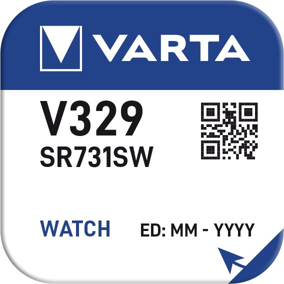 Pulksteņu baterija VARTA V329 1.55V Silver, 1gab.