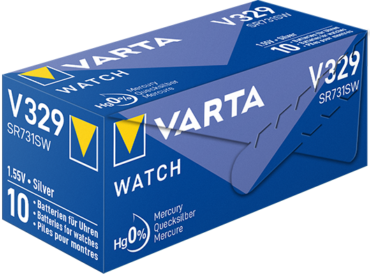 Pulksteņu baterija VARTA V329 1.55V Silver, 1gab.