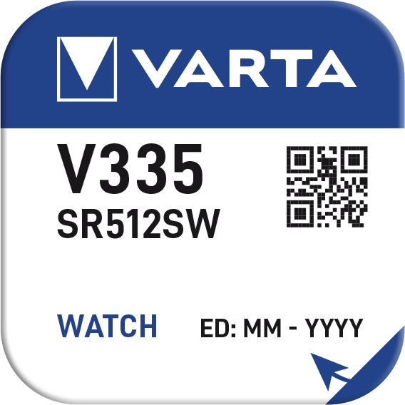 Pulksteņu baterija VARTA Silver V335 1.55V, 1 gab.