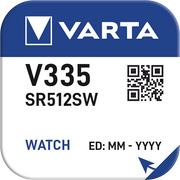 Pulksteņu baterija VARTA Silver V335 1.55V, 1 gab.
