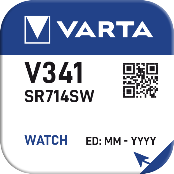 Pulksteņu baterija VARTA Silver V341 1.55V, 1gab.