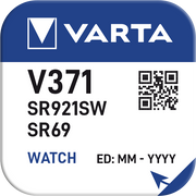 Pulksteņu baterija VARTA V371 Silver, 1.55V, 1gab.