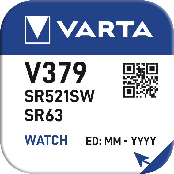Pulksteņu baterija VARTA V379 1.55V Silver, 1gab.