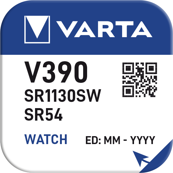 Pulksteņu baterija VARTA V390 1.55V Silver 1gab.