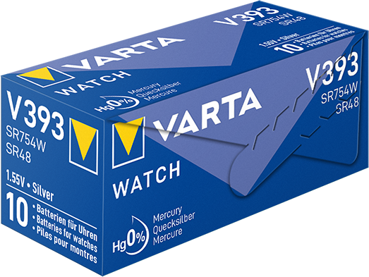 Pulksteņu baterija VARTA V393 Silver 1.55V, 1gab.