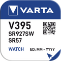 Pulksteņu baterija VARTA V395 Silver 1.55V, 1gab.
