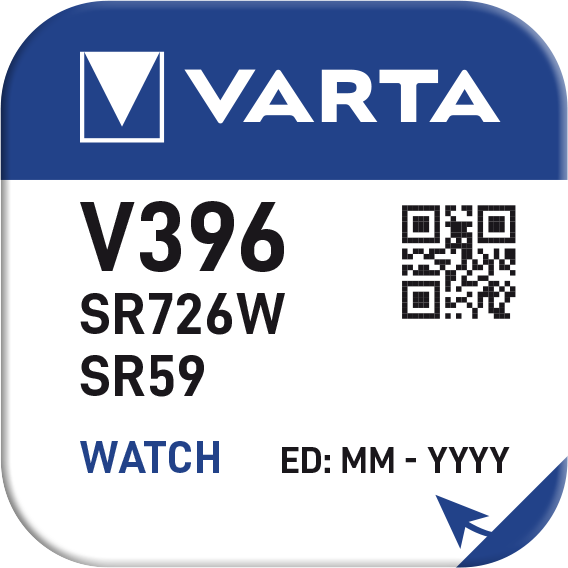Pulksteņu baterija VARTA V396 Silver 1.55V, 1gab.