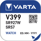 Pulksteņu baterija VARTA V399 Silver coin 1.55V, 1gab.