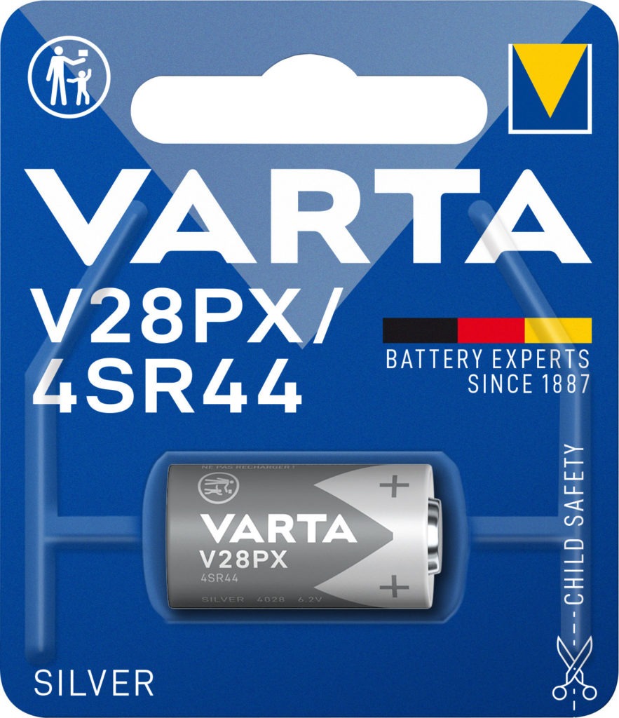 Baterija VARTA Electronics V28PX 6.2V Silver, 4SR44