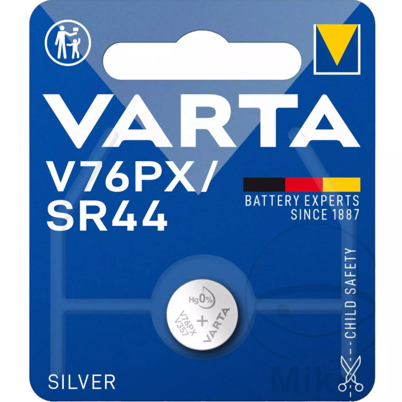 Baterija V76PX/SR44 Electronics Silver 1.55V VARTA