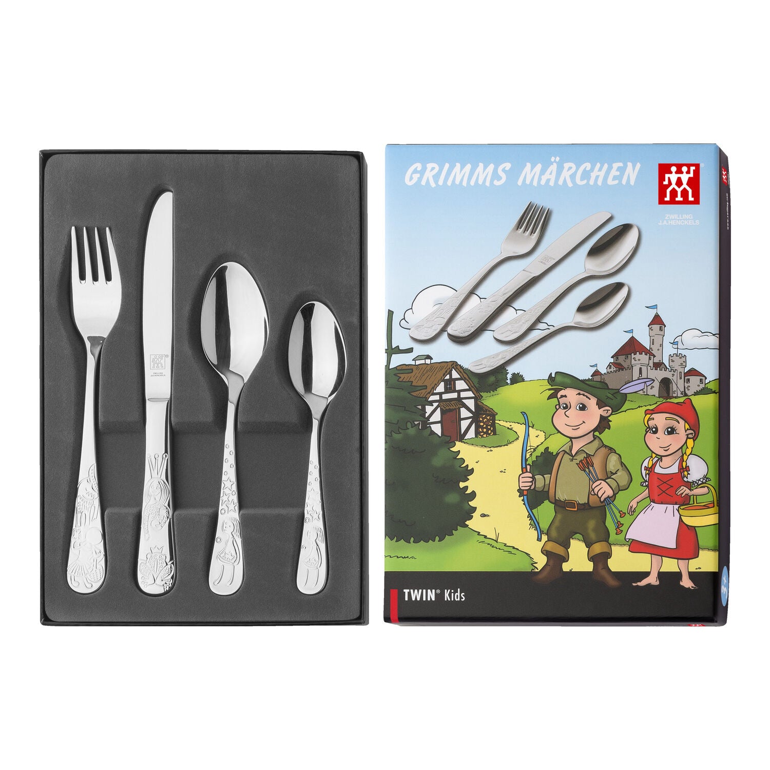 Bērnu galda piederumu komplekts Zwilling TWIN Kids Grimm's Fairytales 4pr.