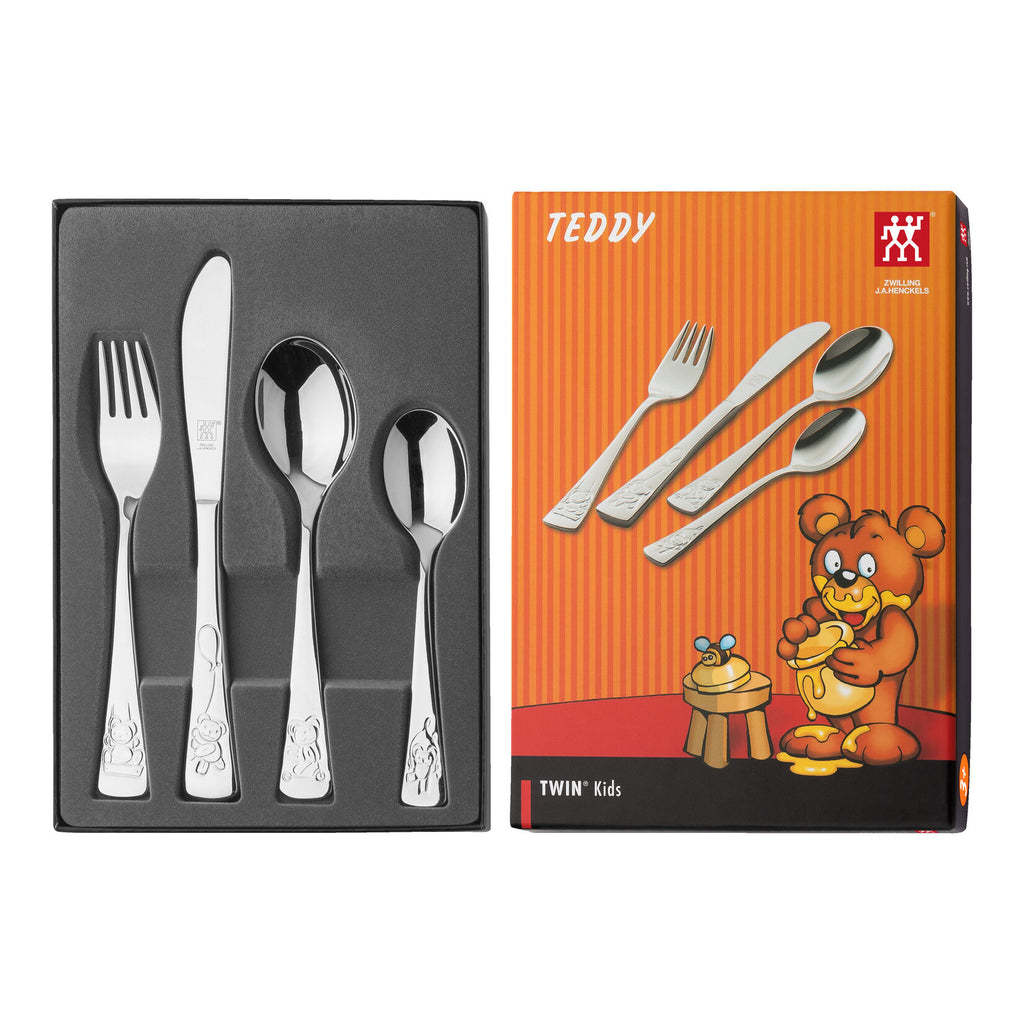 ZWILLING Teddy bērnu galda piederumu komplekts ar lācīti, 4 gab.