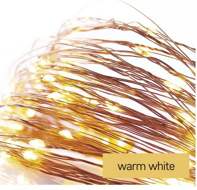 LED gaismiņu nano stieple 10m ar taimeri WW IP44 EMOS