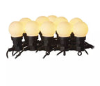 Dārza/terases virtene 5m 50LED IP44 EMOS 10x bumbas baltas WW