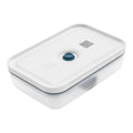 Vakuuma pusdienu kastītes 1.0L Zwilling Fresh & Save Lunch Box L La Mer, izturīga un daļēji caurspīdīga.