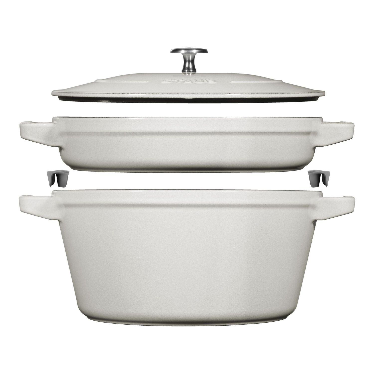 Čuguna katla un pannas komplekts Staub Stackable 24cm, 3pr.