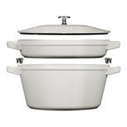 Čuguna katla un pannas komplekts Staub Stackable 24cm, 3pr.