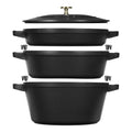 Čuguna katla, dziļās pannas un pannas komplekts Staub Stackable 24cm