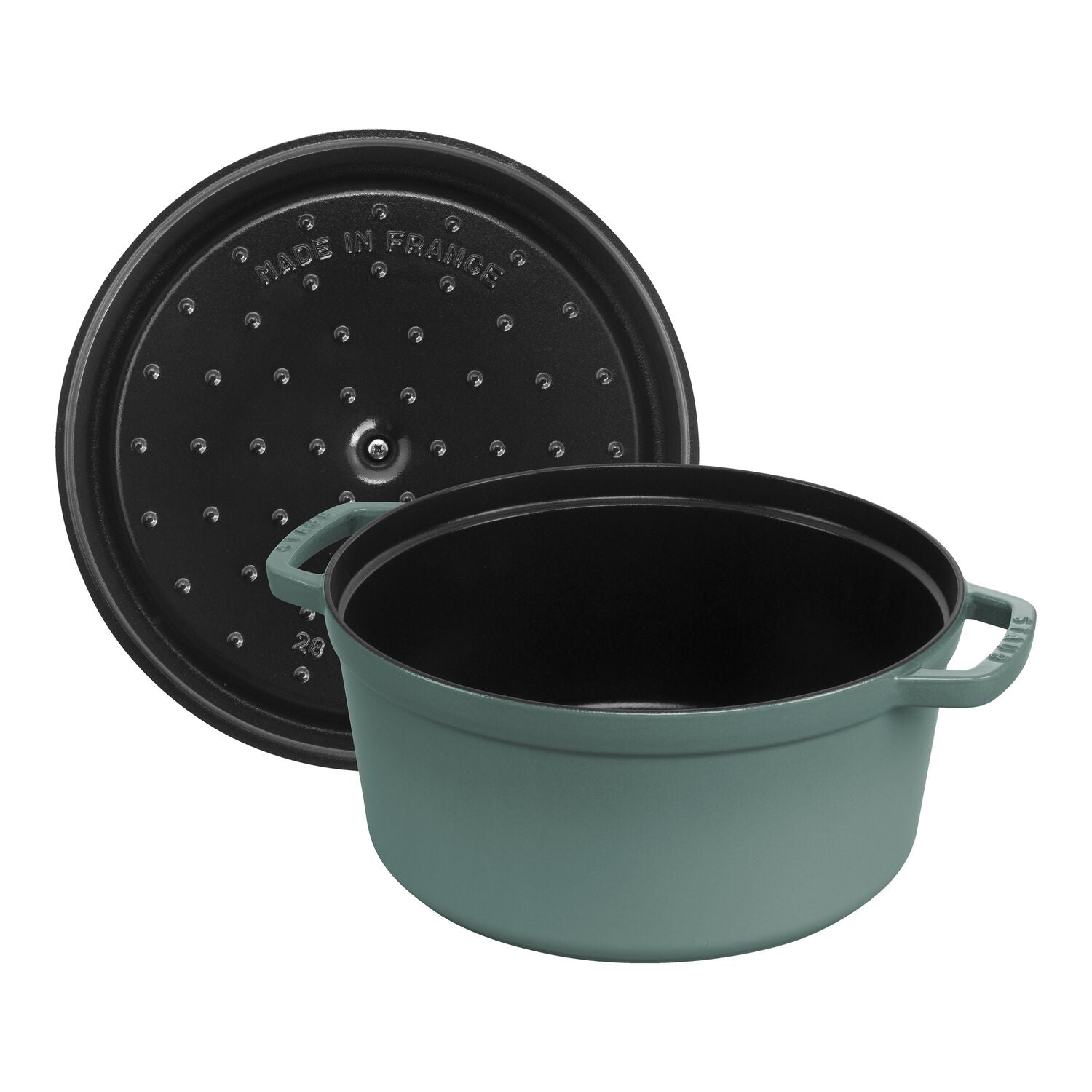 Enameled cast iron pot with lid 28cm Staub La Cocotte 6.7L