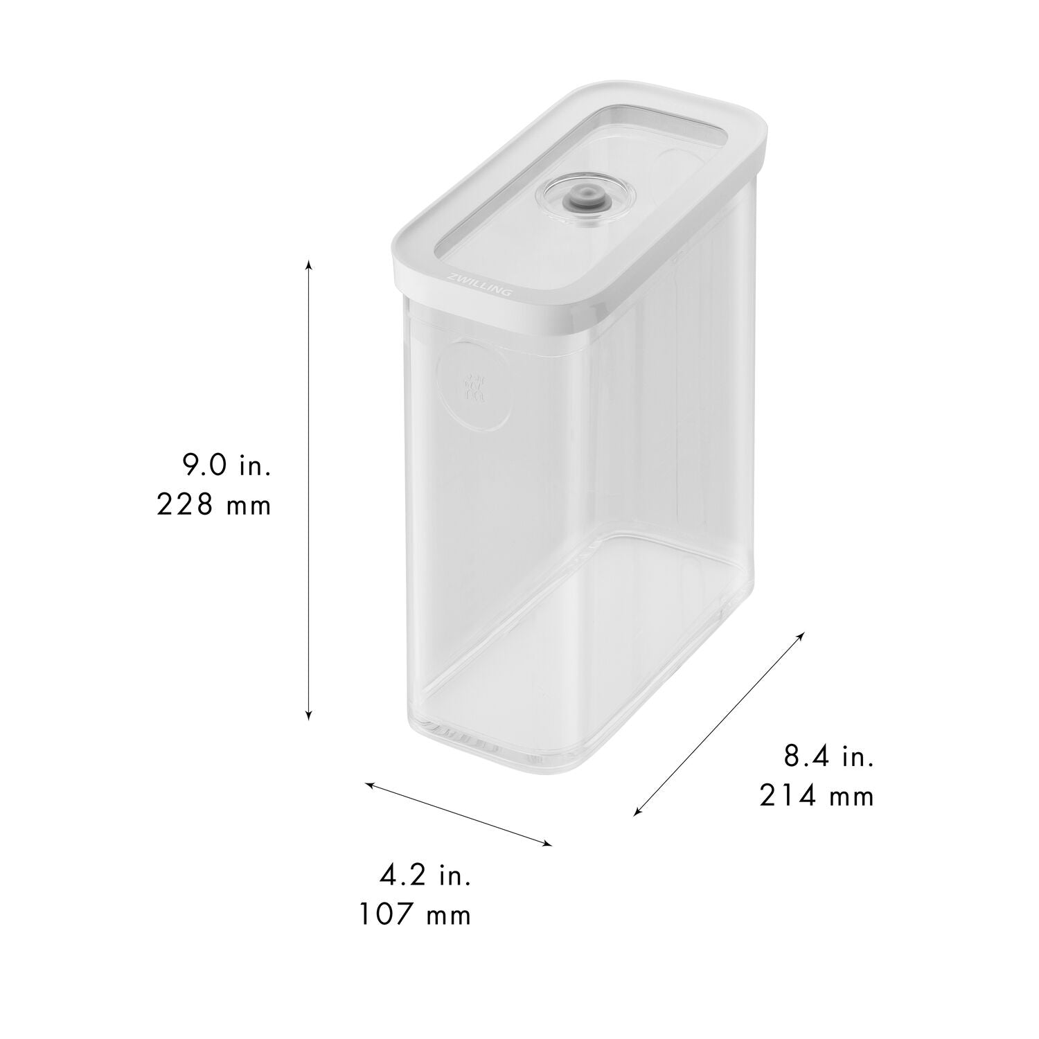 Vakuuma konteiners 21cm ZWILLING FRESH & SAVE Cube Box 3M