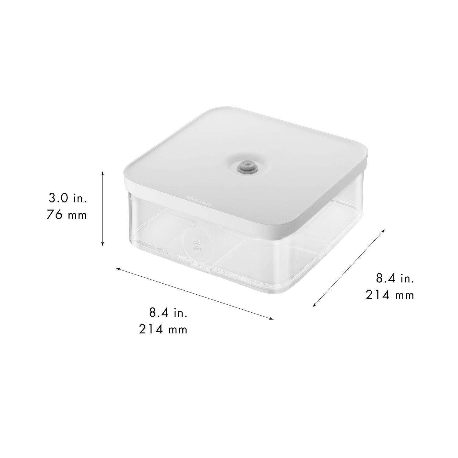 Vakuuma trauks 21cm ZWILLING FRESH & SAVE Cube Box L, plastmasas