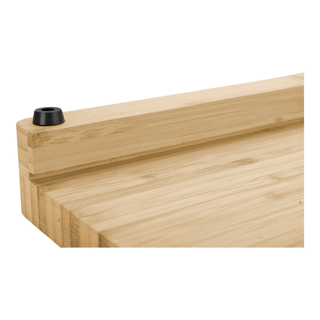 ZWILLING BBQ+ bambusa griešanas dēlis ar savākšanas trauku 39 × 30 cm
