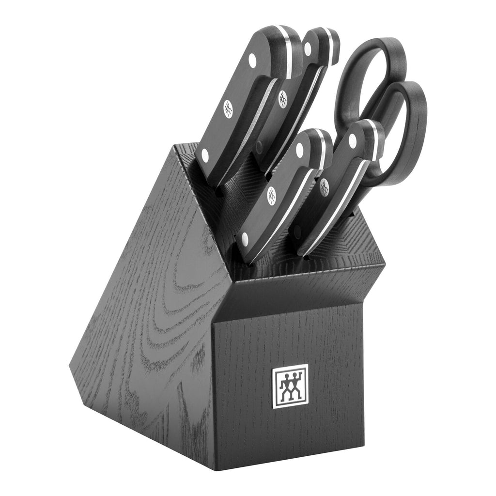 ZWILLING Gourmet nažu komplekts ar statīvu, melns, 6 daļas