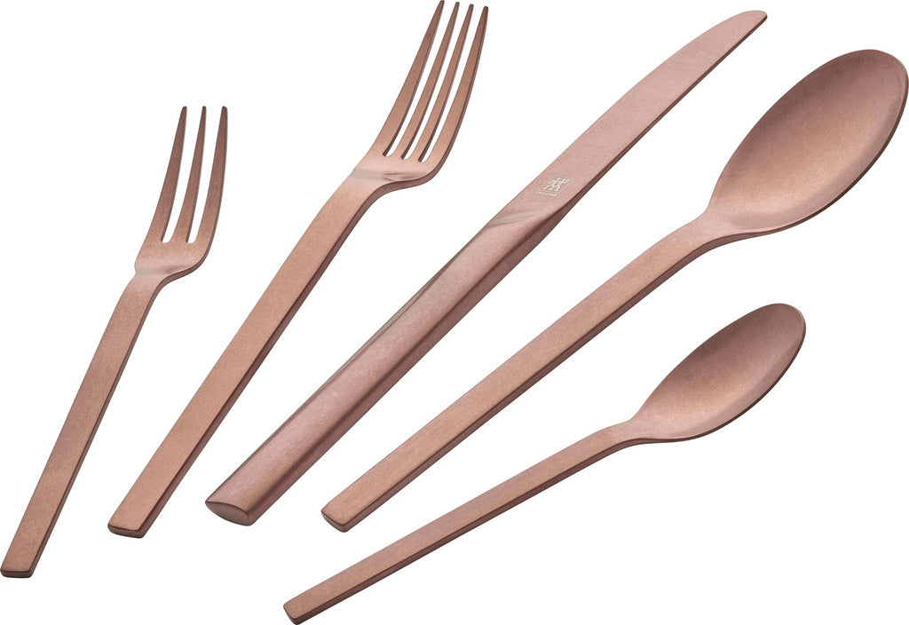 ZWILLING MINIMALE 30-čęściowy setzav sztućców matowych - Różowe złoto