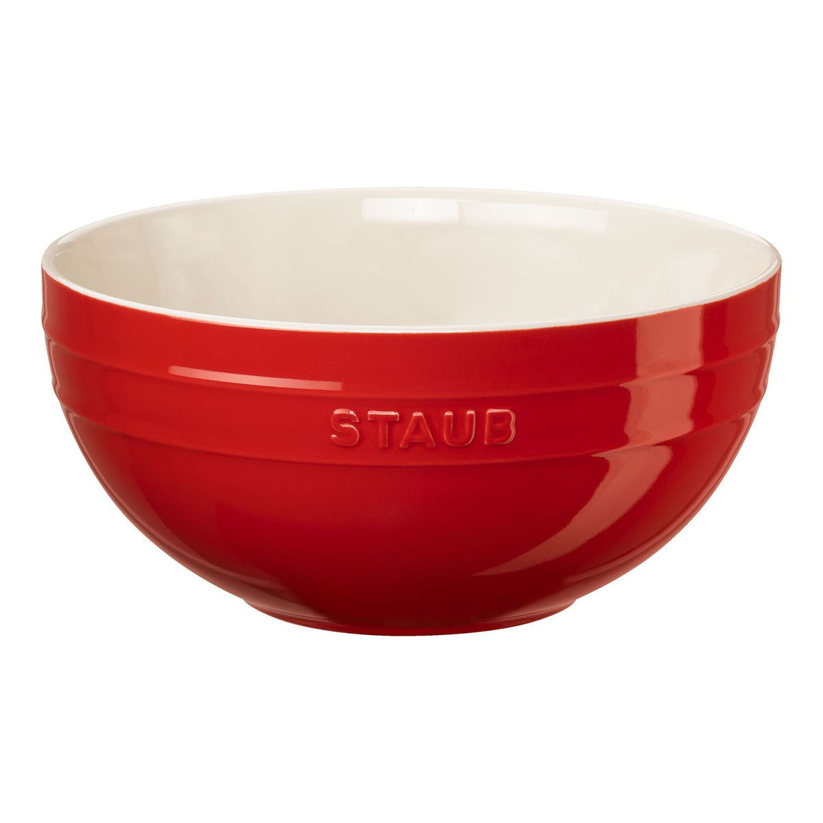 Staub Ceramique keramikas bļoda 24 cm, ķiršu sarkana