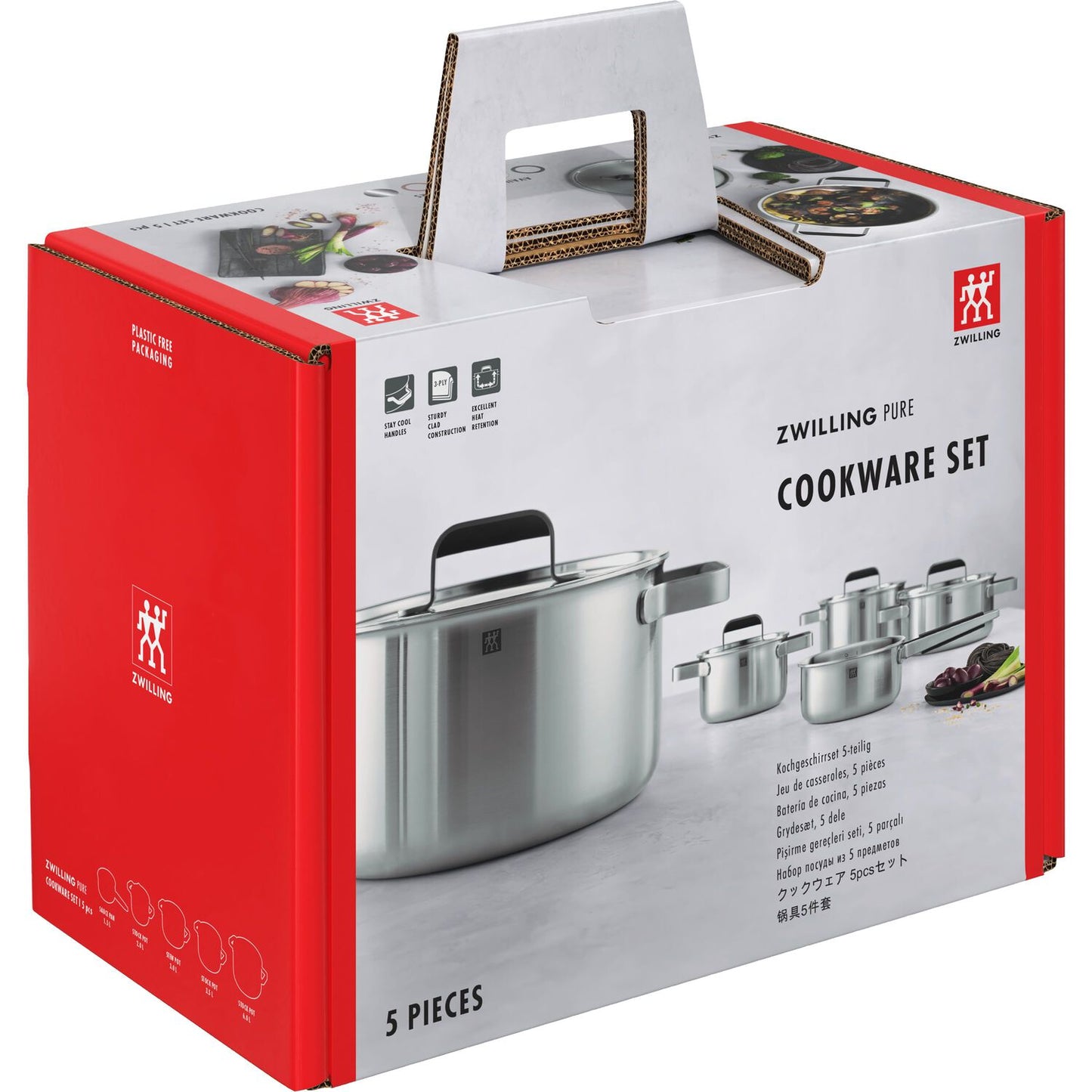 Indukcijas katlu komplekts ZWILLING Pure, 5gab.