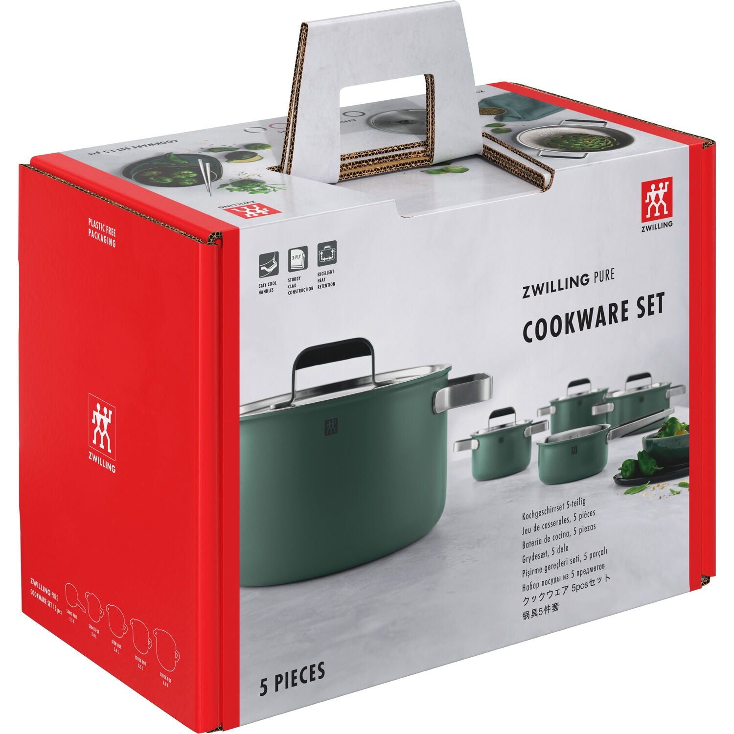 Indukcijas katlu komplekts ZWILLING Pure, 5gab.