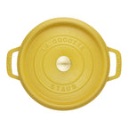 Čuguna katls emaljēts ar vāku 24cm 3.7L Staub La Cocotte, dzeltens - kilidi.lv