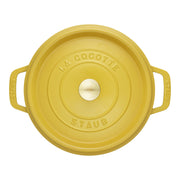 Čuguna katls emaljēts ar vāku 24cm 3.7L Staub La Cocotte, dzeltens
