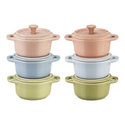 Mini kokotes STAUB Ceramique macaron 6gab. x 10 cm, 0.2L keramika