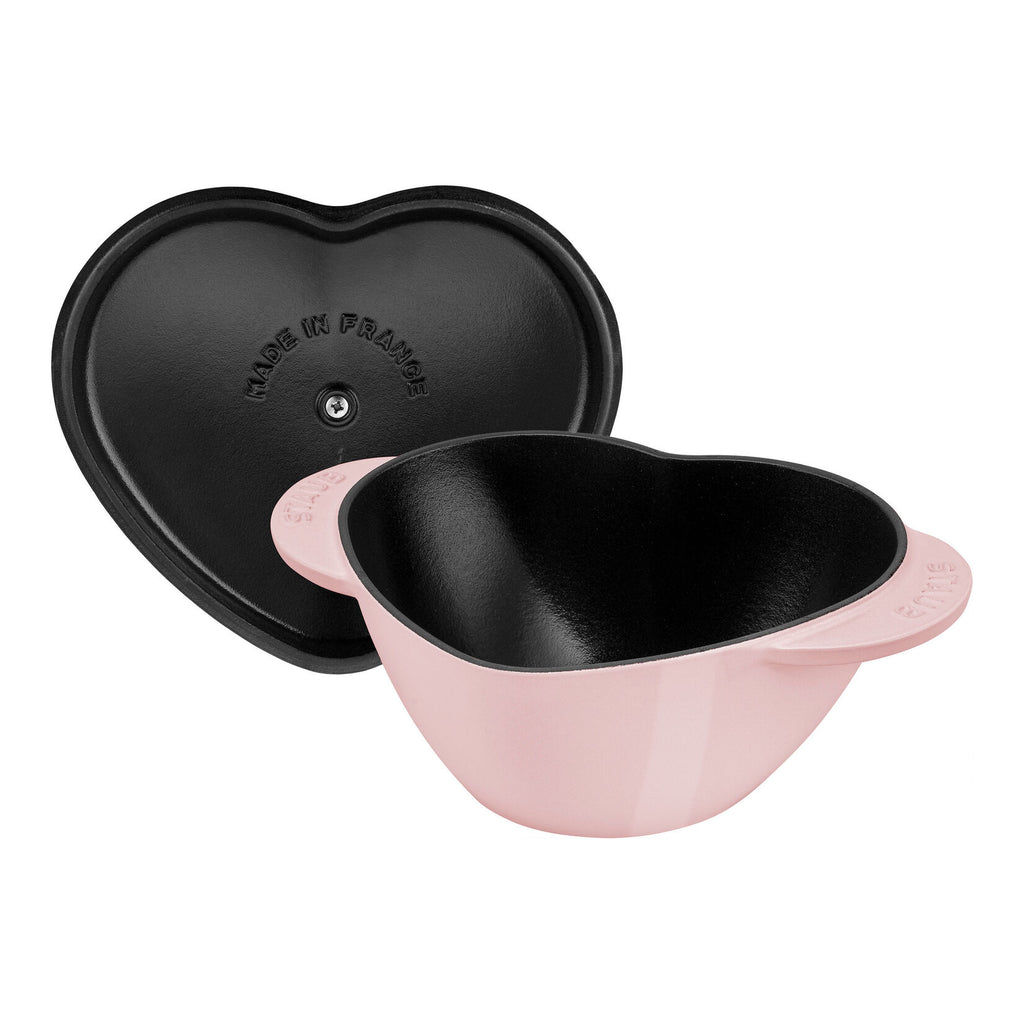STAUB SPECIAL COCOTTE sirds formas čuguna katls 20cm, rozā