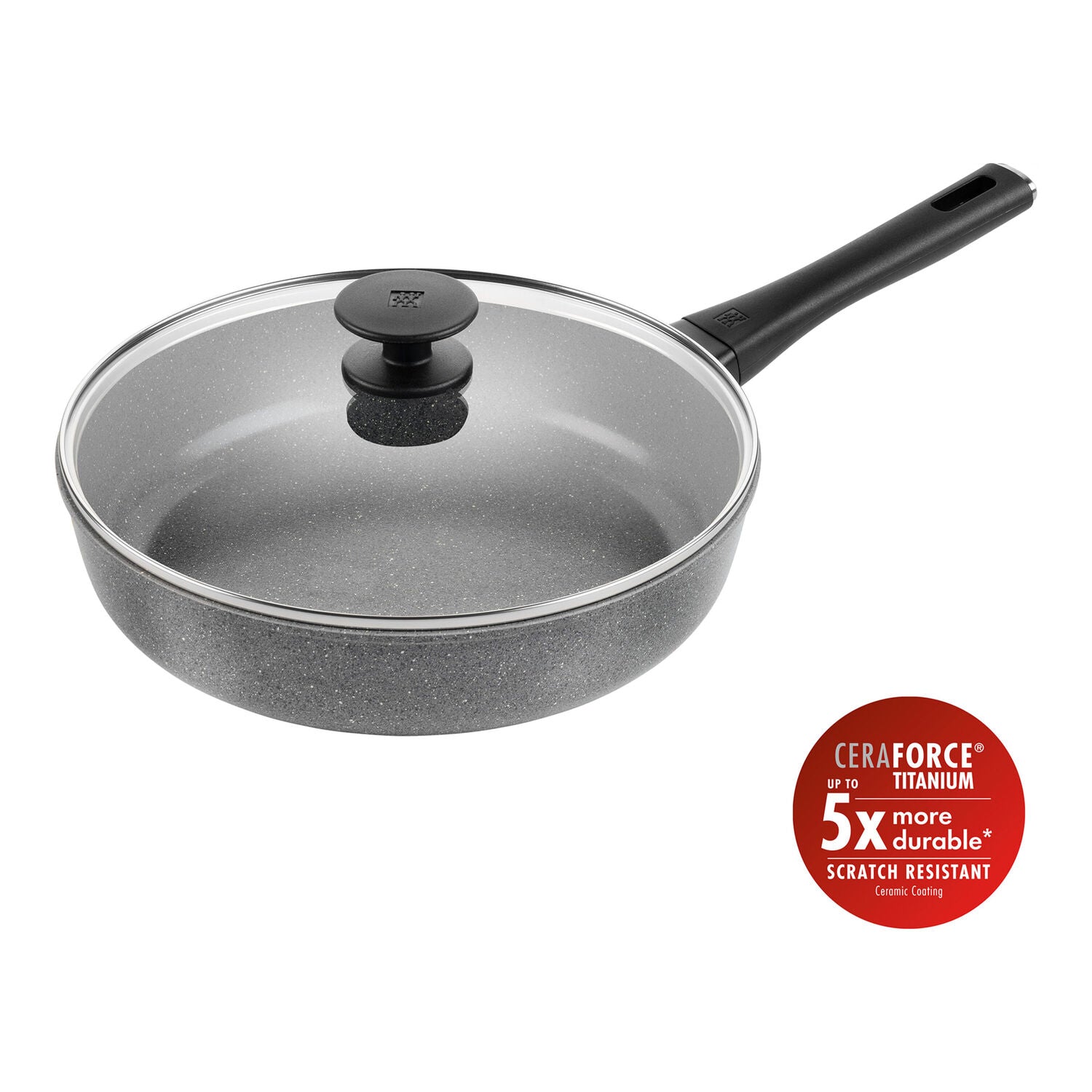 Šmorpanna ar titāna stiprinātu keramikas pārklājumu 28cm ZWILLING Terreno Plus
